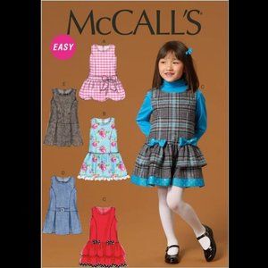McCall's M7008 Children's/Girls' Jumpers, CDD (2-3-4-5)